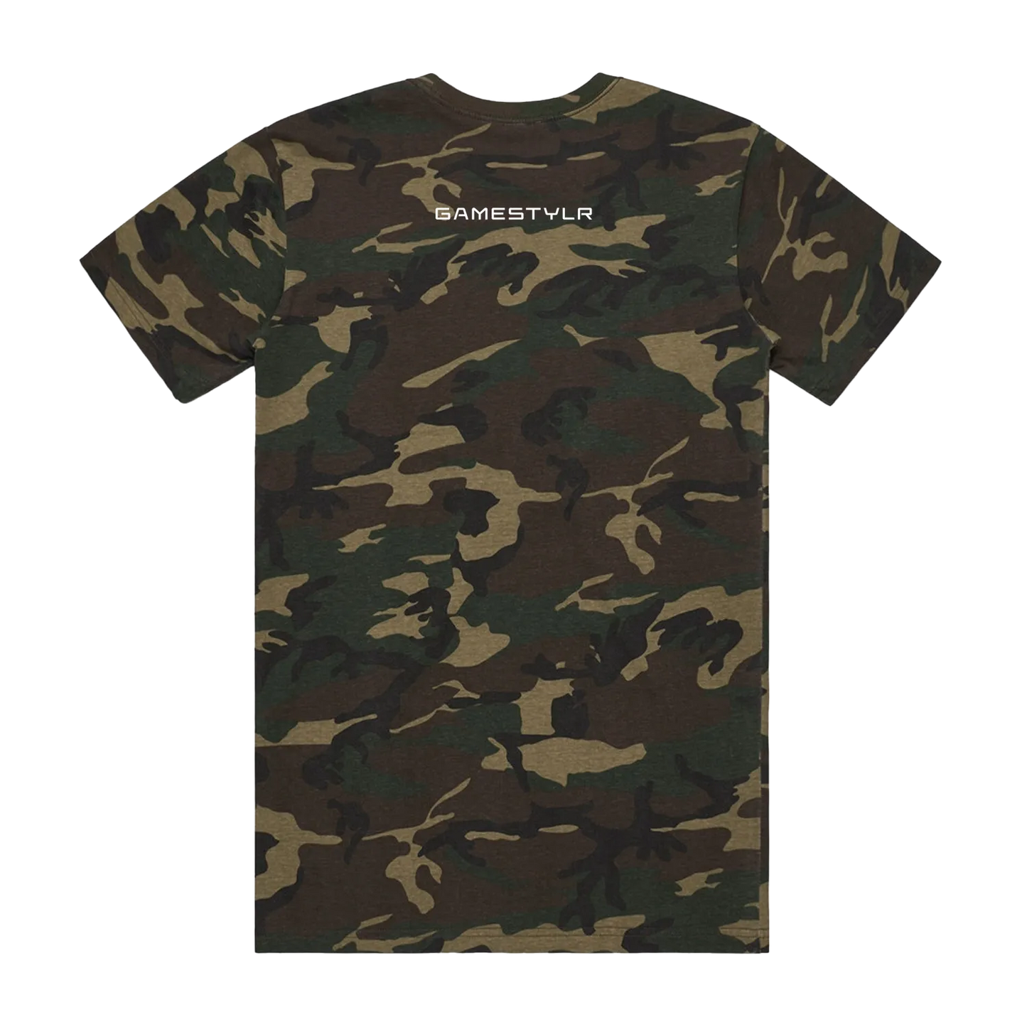 Camo back flat lay