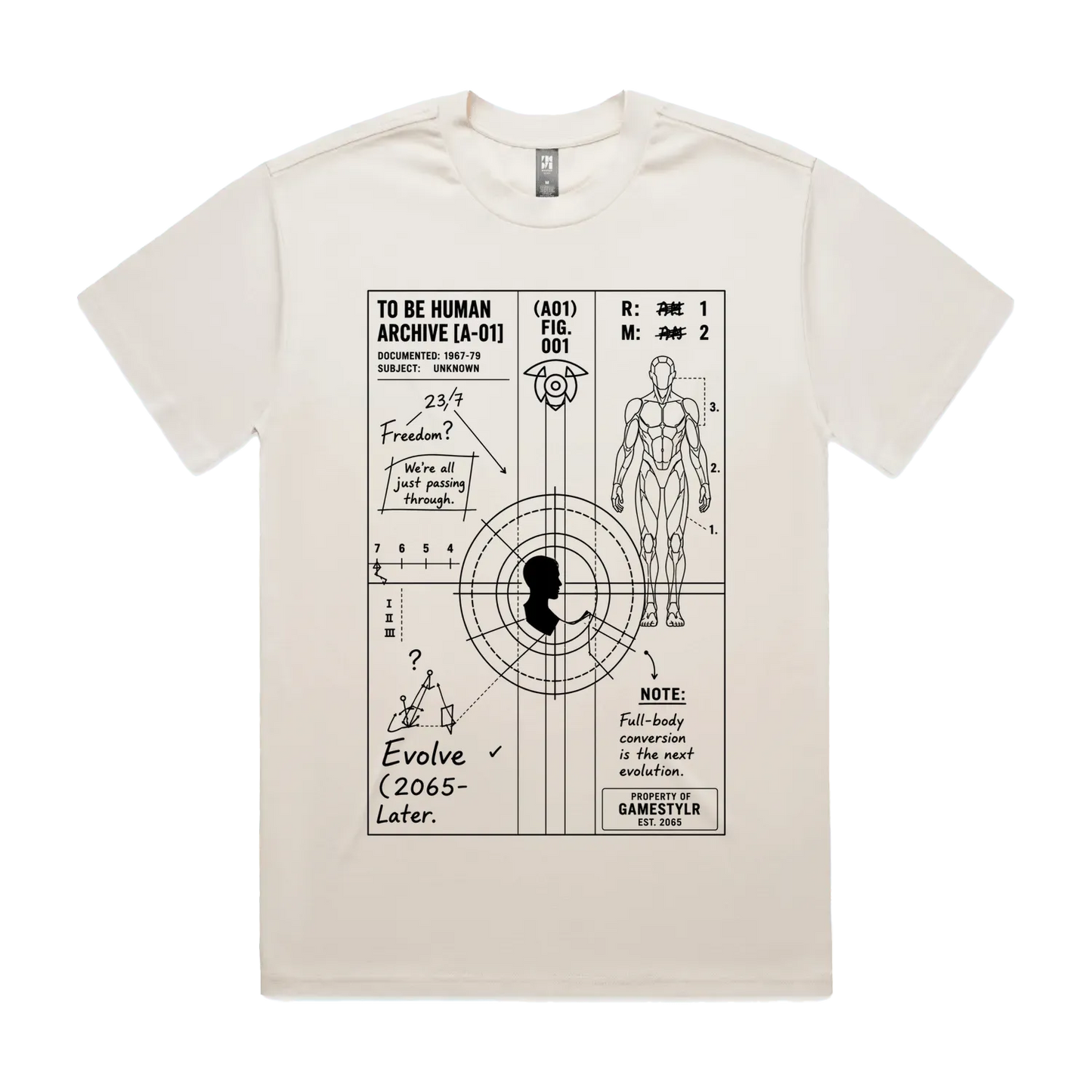 Ecru front flat lay