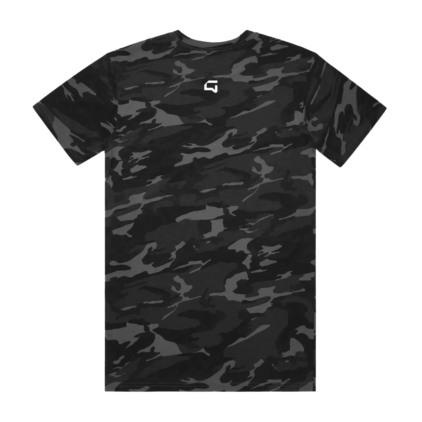 Black Camo back flat lay