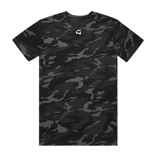 Black Camo back flat lay