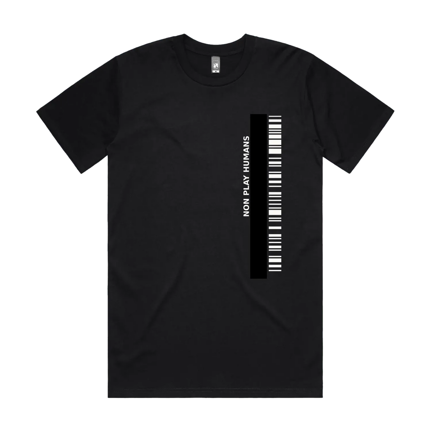 Black front flat lay