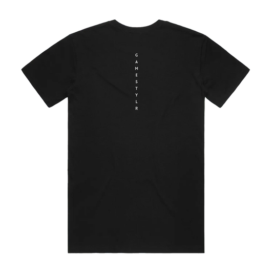 Black back flat lay