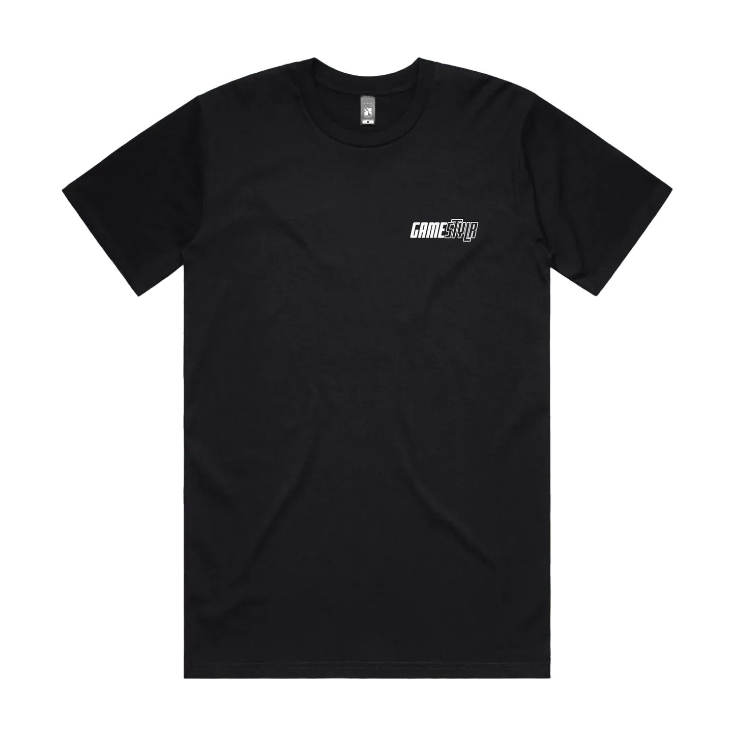 Black front flat lay