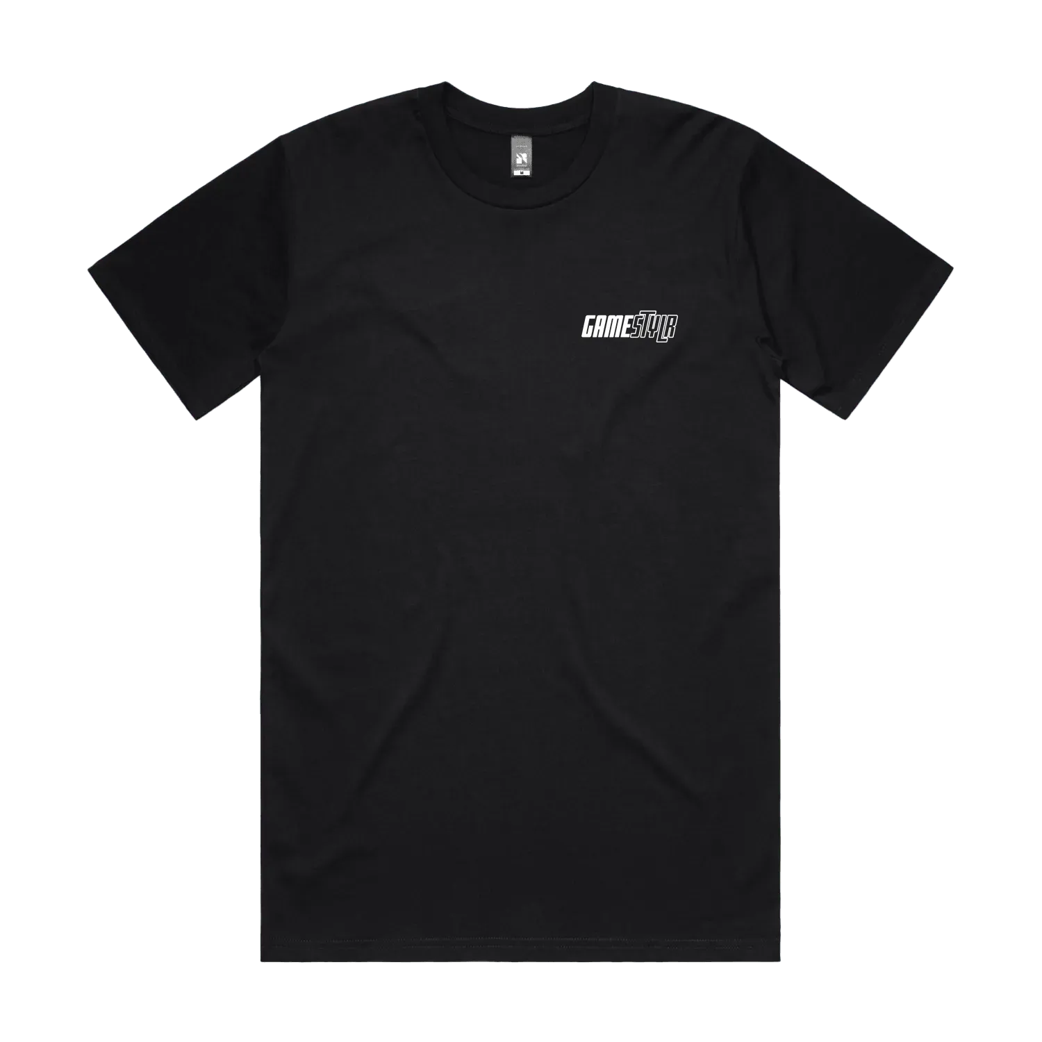 Black front flat lay