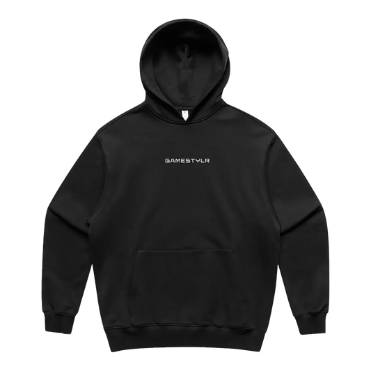 Black front flat lay