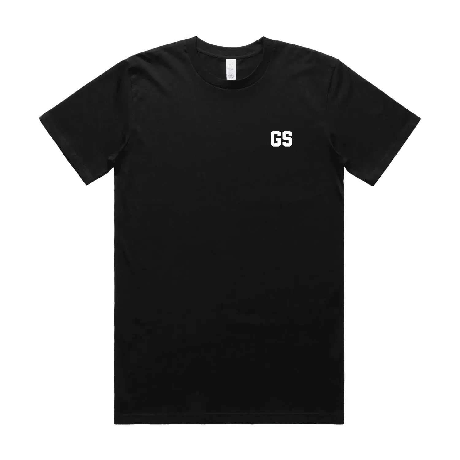 Black front flat lay