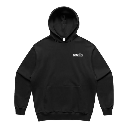 Black front flat lay