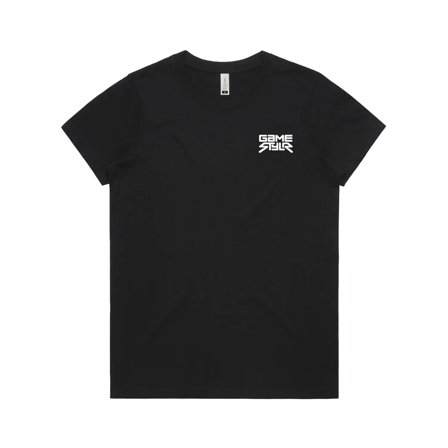 Black front flat lay