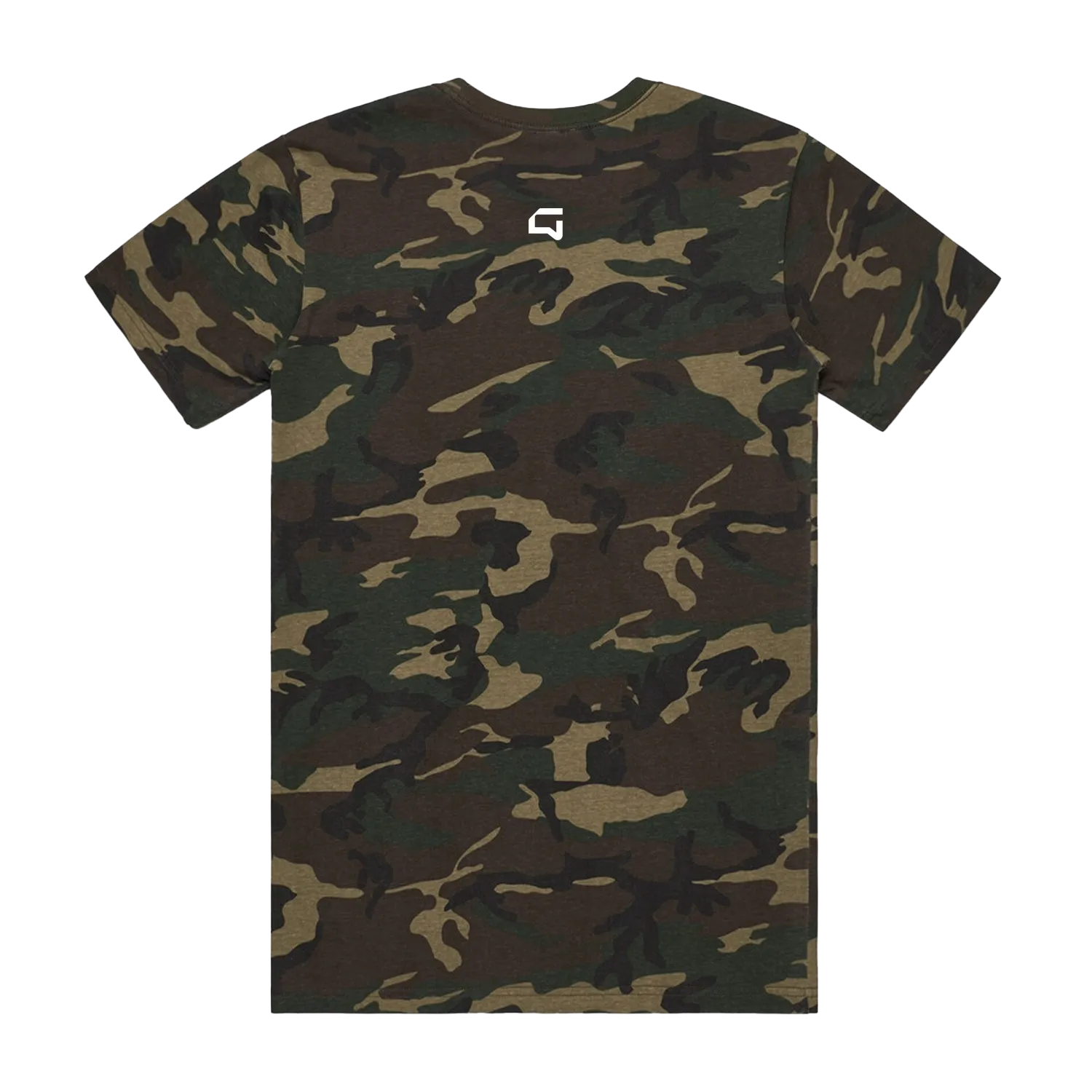 Camo back flat lay