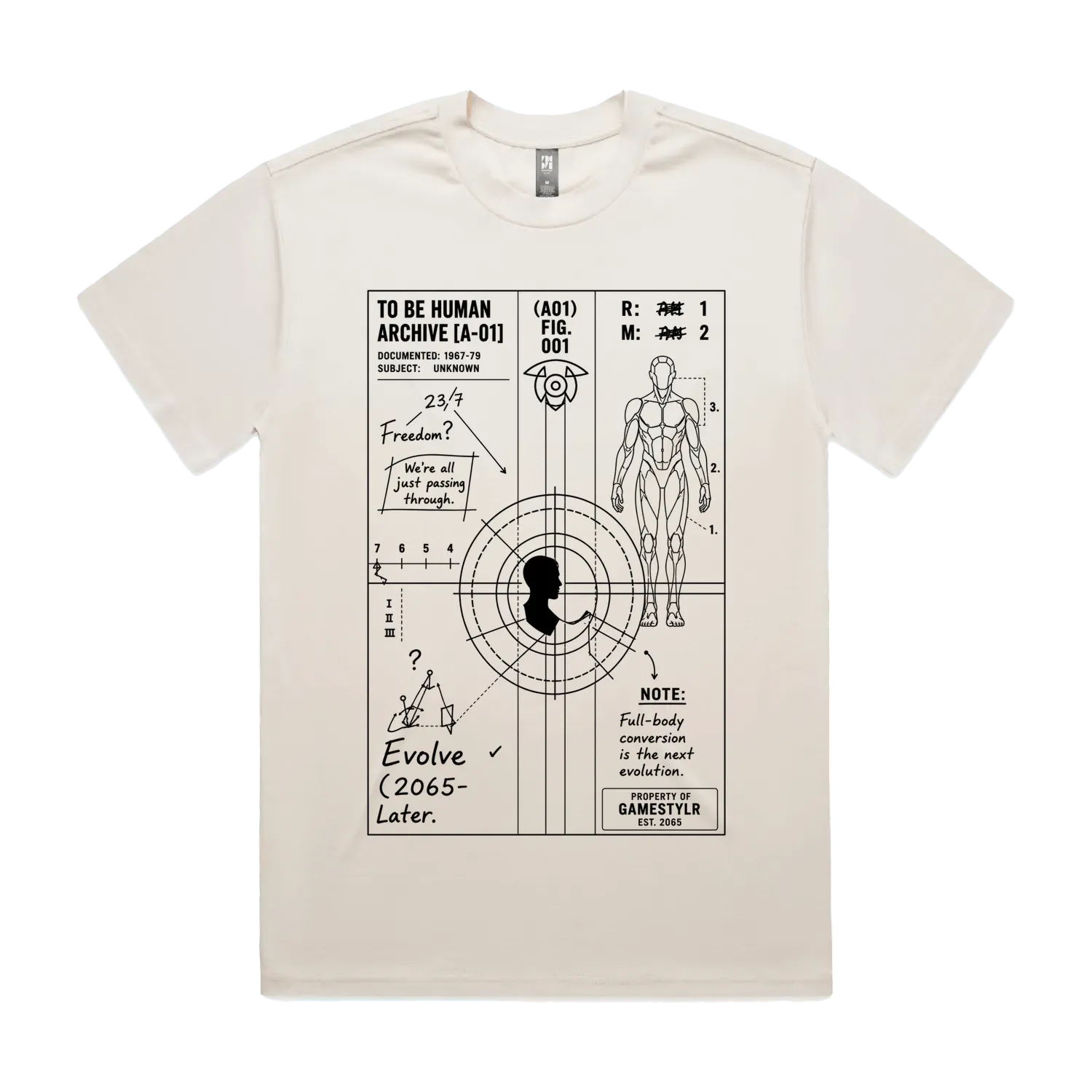 Ecru front flat lay