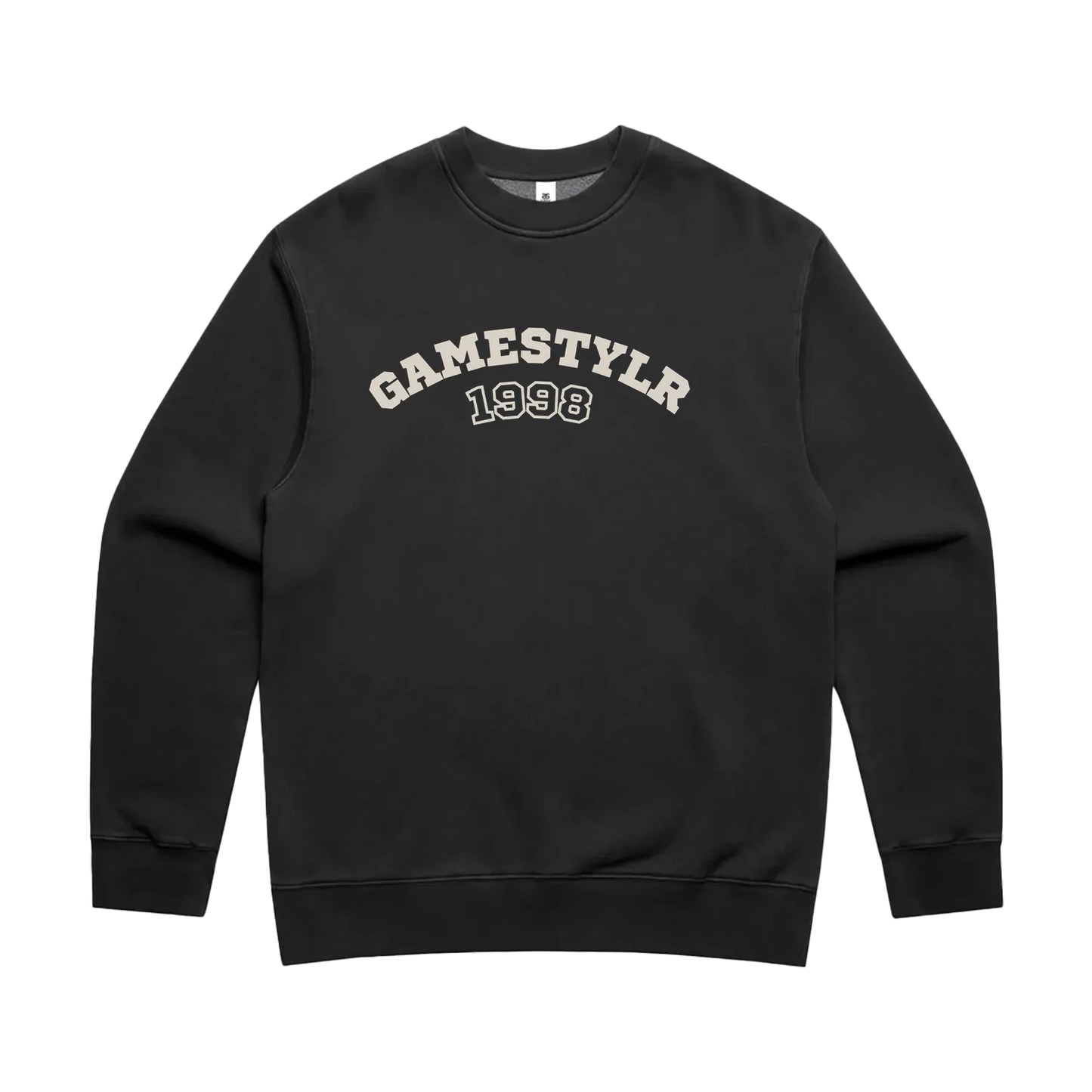 Faded Black front flat lay