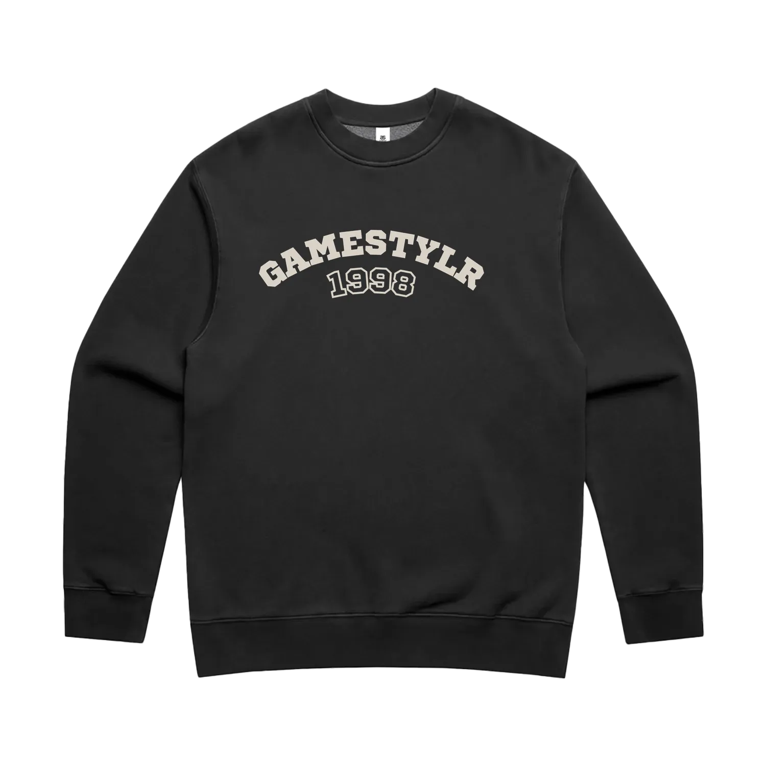 Faded Black front flat lay