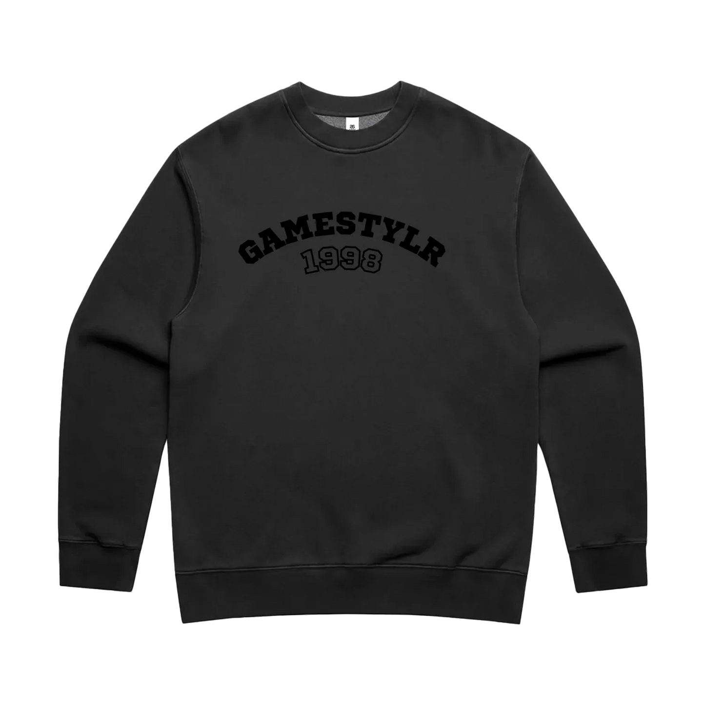 Faded Black front flat lay