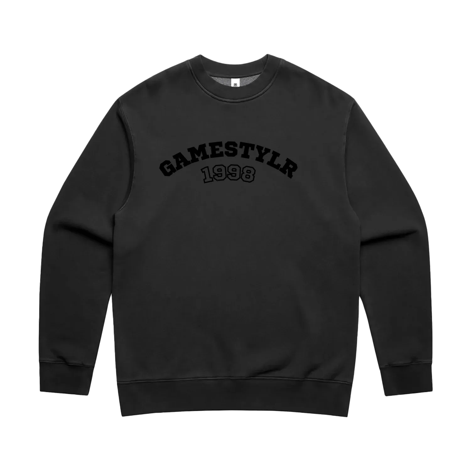 Faded Black front flat lay
