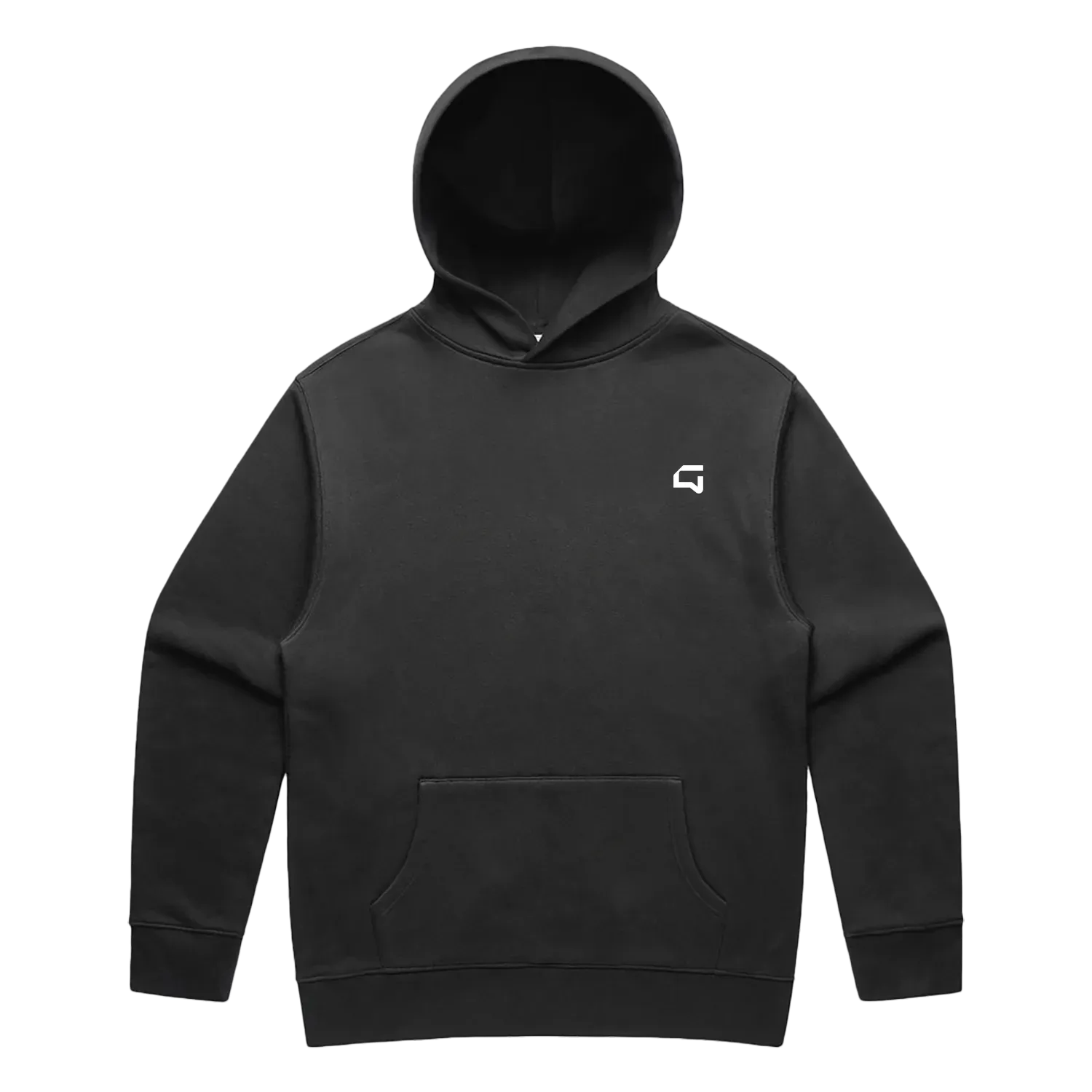 Faded Black front flat lay