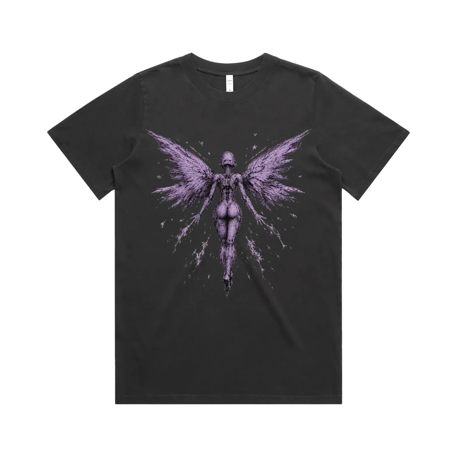 Faded Black front flat lay