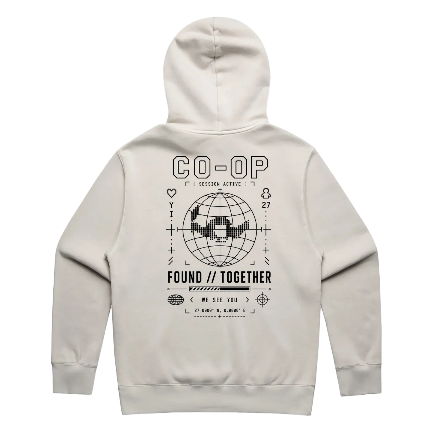 Faded Bone back flat lay