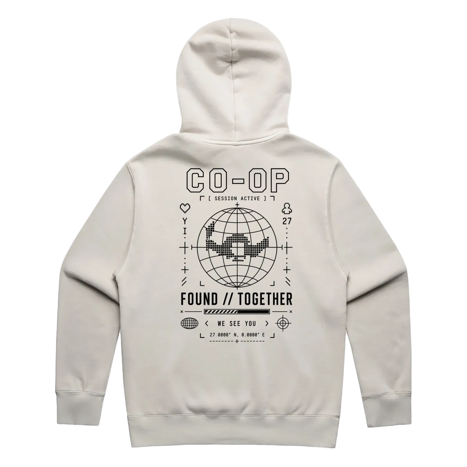 Faded Bone back flat lay