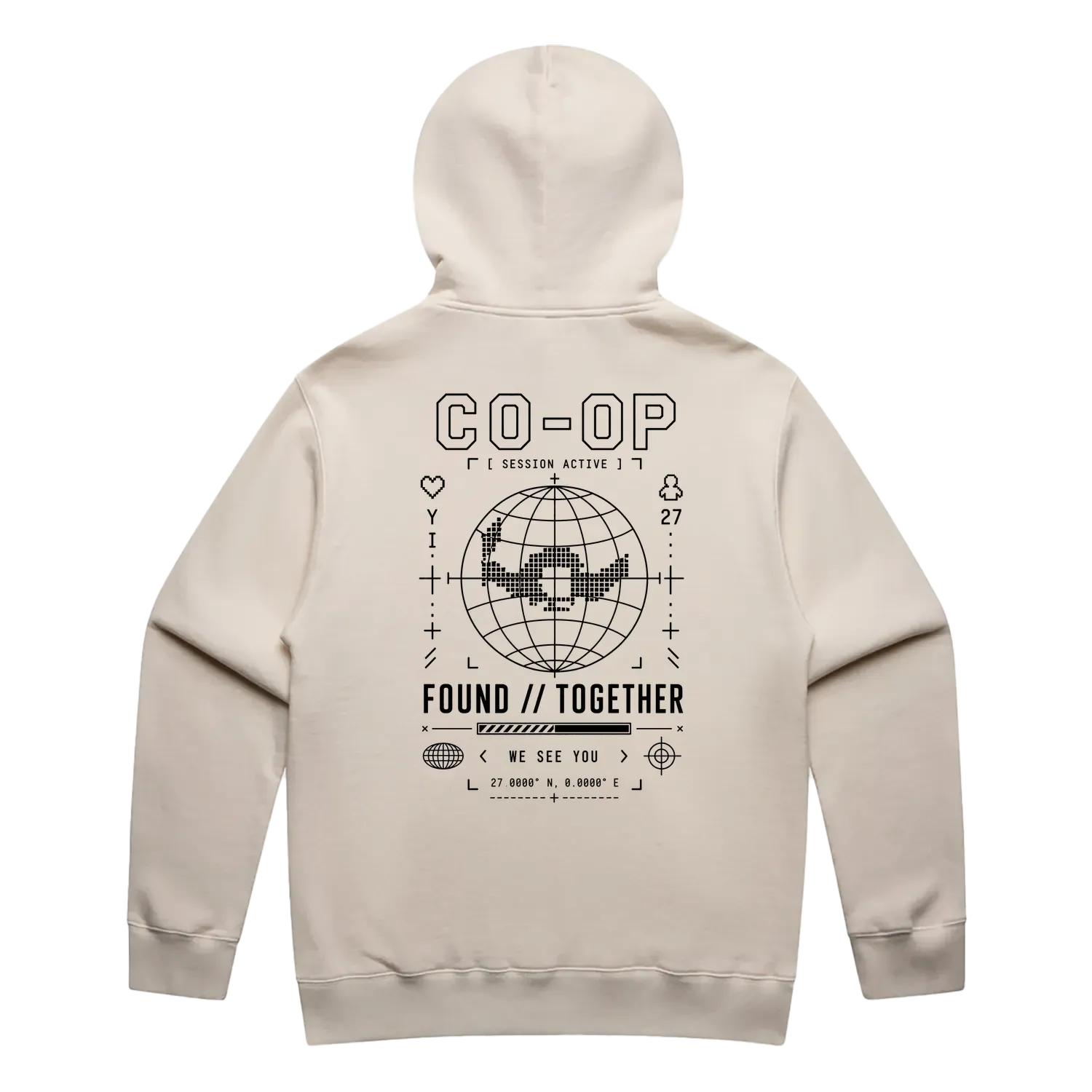 Faded Ecru back flat lay