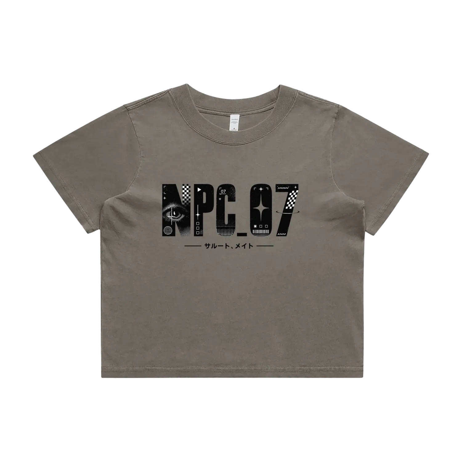 Faded Grey front flat lay