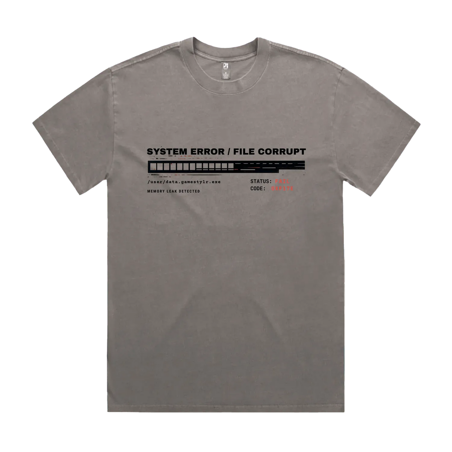 Faded Grey front flat lay