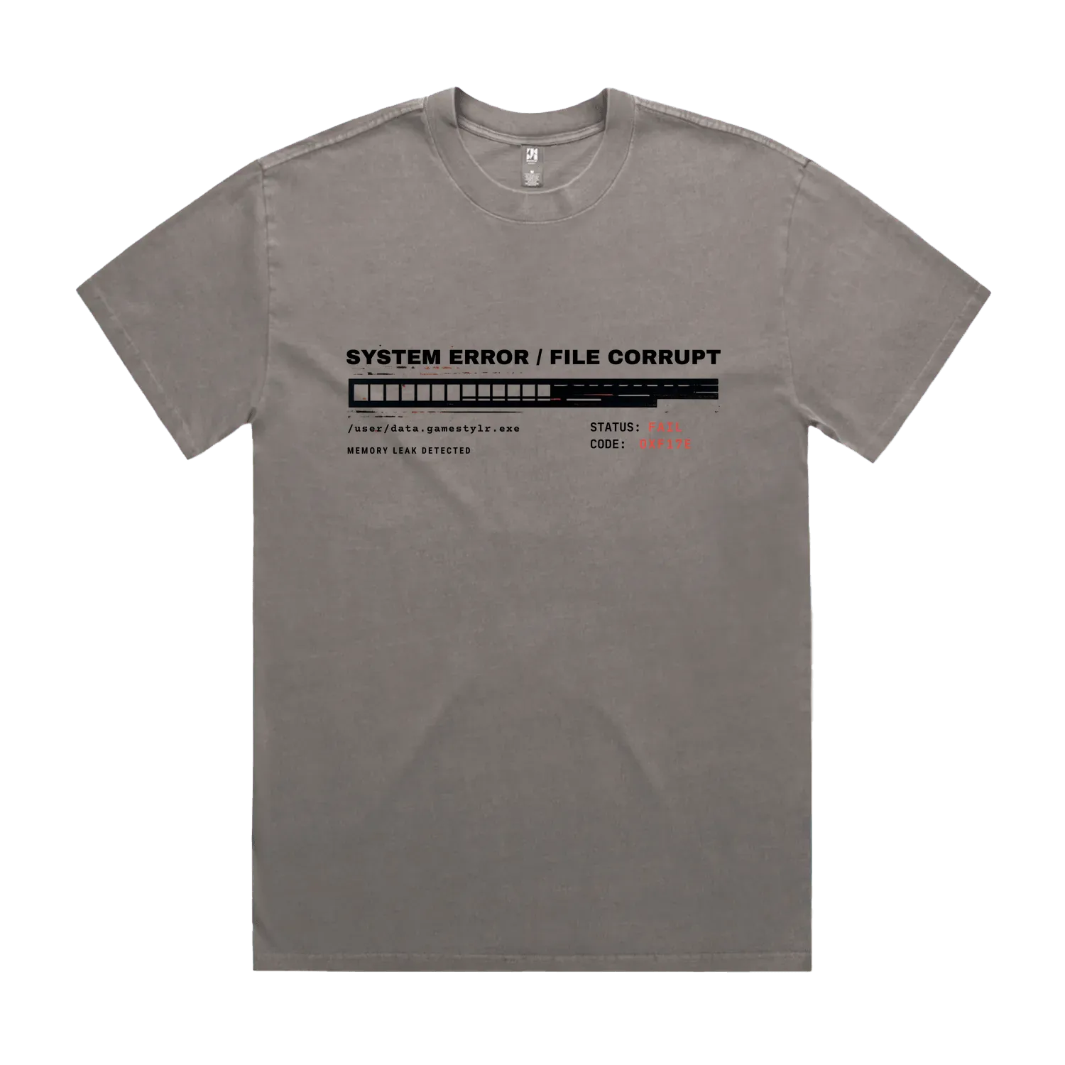 Faded Grey front flat lay