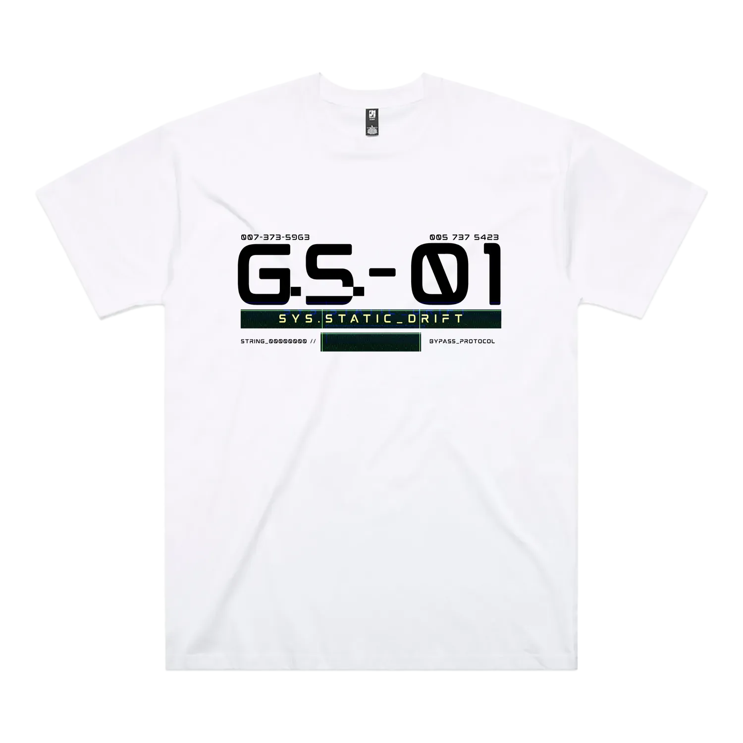 White front flat lay